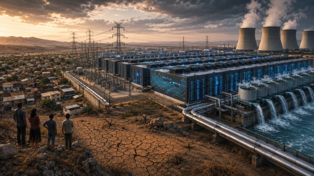 El problema de los centros de datos de Inteligenca Artificial: el consumo hídrico y energético